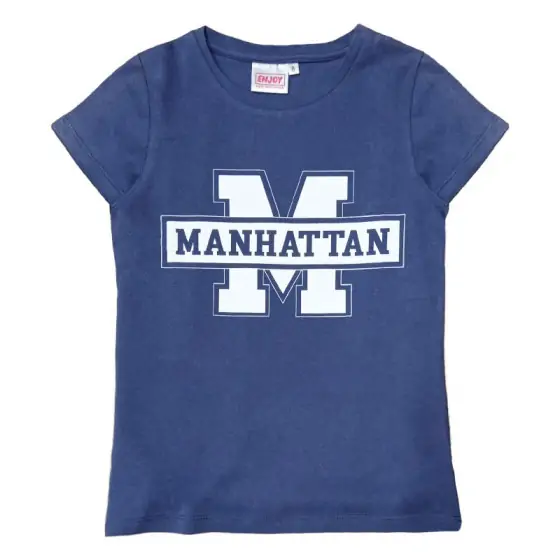 Μπλούζα T-shirt Παιδική για Κορίτσι Enjoy Manhattan Μπλε 50785